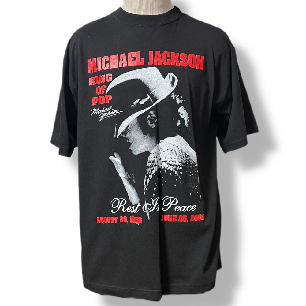 Vintage Y2K Michael Jackson Memorial RIP T Shirt CH Gold Series X-LARGE